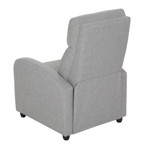 TV-Sessel grau Polyester B/H/T: ca. 68,5x100x86 cm – Bild 5