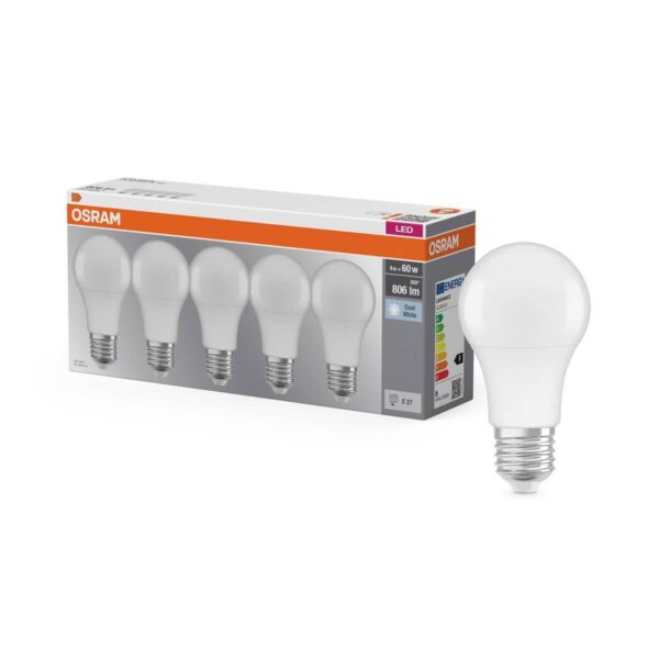 OSRAM LED-Leuchtmittel BASE Classic A AC55983 5er Pack E27 OSRAM LED-Leuchtmittel BASE Classic A AC55983 5er Pack E27 – Bild 5
