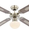 GLOBO Deckenventilator Champion Eiche weiß H/D: ca. 42x106 cm max. 60 W – Bild 2