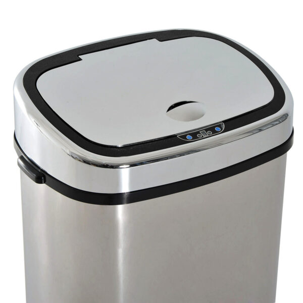 HOMCOM Mülleimer mit Sensor silber B/H/L: ca. 29,5x78x40,5 cm – Bild 3