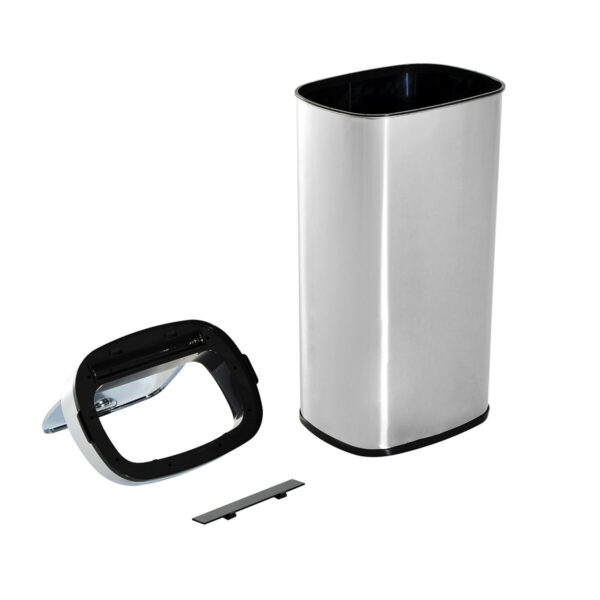 HOMCOM Mülleimer mit Sensor silber B/H/L: ca. 29,5x78x40,5 cm – Bild 4