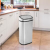 HOMCOM Mülleimer mit Sensor silber B/H/L: ca. 29,5x78x40,5 cm – Bild 5