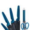 MICHELINO Messerset petrol Edelstahl 8 tlg. – Bild 3