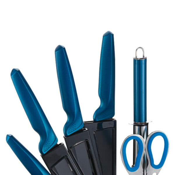 MICHELINO Messerset petrol Edelstahl 8 tlg. – Bild 3