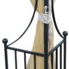 Outsunny Gartenpavillon beige Metall B/H/L: ca. 300x275x300 cm – Bild 3