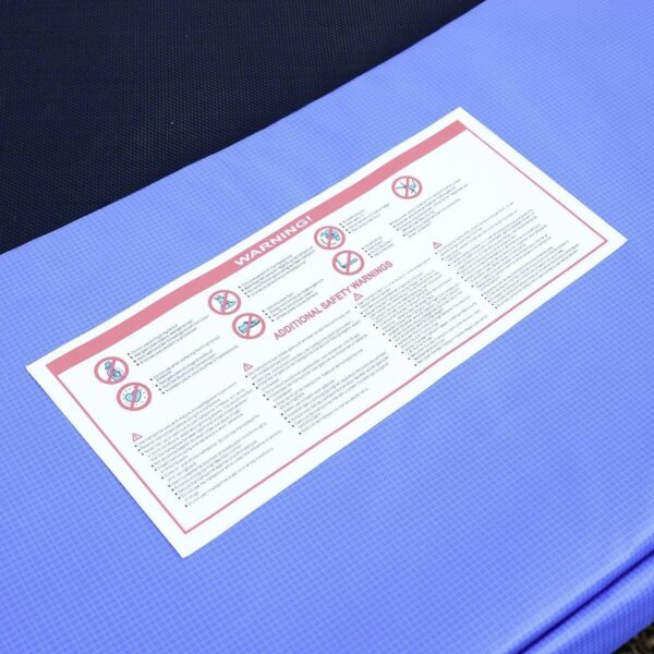 Outsunny Trampolin blau D: ca. 366 cm – Bild 2