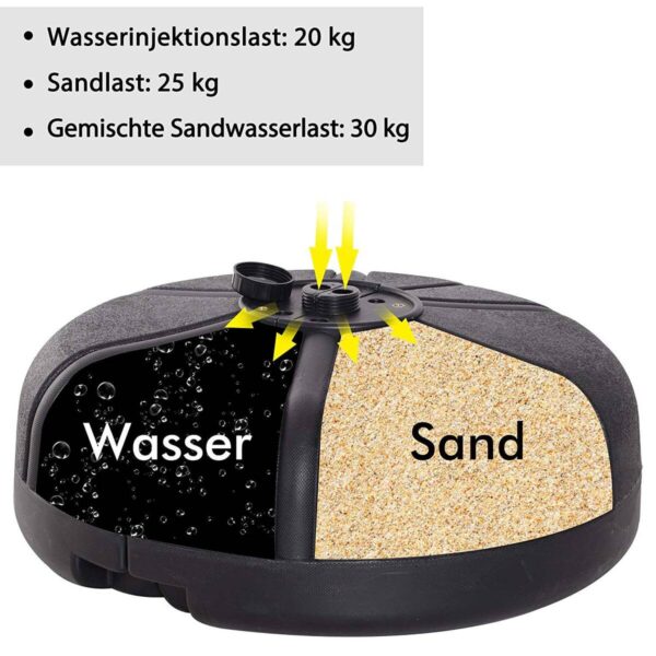 HOMCOM Standboxsack schwarz Kunststoff H/D: ca. 176x70 cm – Bild 5