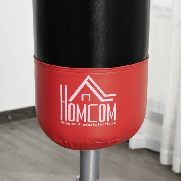 HOMCOM Standboxsack schwarz Kunstleder H/D: ca. 180x60 cm – Bild 4