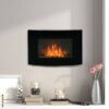 HOMCOM Elektrischer-Kamin MH820-052 schwarz Metall Glas B/H/T: ca. 88,5x56x13,5 cm ca. 2000 W – Bild 2