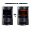 HOMCOM Elektrischer-Kamin 820-087 schwarz Eisen Kunststoff Glas B/H/T: ca. 41x64,5x41 cm ca. 1800 W – Bild 3