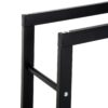 HOMCOM Kaminholzständer schwarz B/H/L: ca. 25x100x60 cm – Bild 2