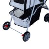 PawHut Hundewagen grau Polyester-Mischgewebe B/H/L: ca. 36x52x55 cm PawHut Hundewagen grau Polyester-Mischgewebe B/H/L: ca. 36x52x55 cm – Bild 3