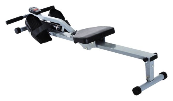 HOMCOM Ruderzugmaschine grauschwarz Stahl B/H/L: ca. 67,5x67x130 cm – Bild 2