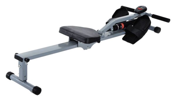 HOMCOM Ruderzugmaschine grauschwarz Stahl B/H/L: ca. 67,5x67x130 cm – Bild 3