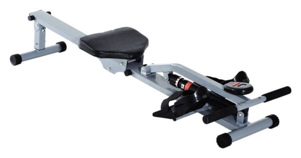 HOMCOM Ruderzugmaschine grauschwarz Stahl B/H/L: ca. 67,5x67x130 cm – Bild 5