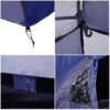 Outsunny Doppelwandzelt blau Kunststoff B/H/L: ca. 300x130x250 cm – Bild 2