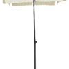 Outsunny Gartenschirm beige Aluminium B/H/L: ca. 125x235x200 cm – Bild 2