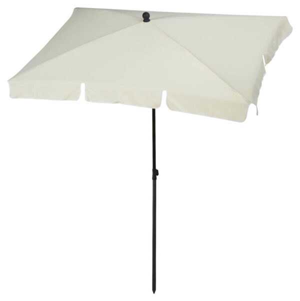 Outsunny Gartenschirm beige Aluminium B/H/L: ca. 125x235x200 cm – Bild 3