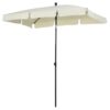Outsunny Gartenschirm beige Aluminium B/H/L: ca. 125x235x200 cm – Bild 4