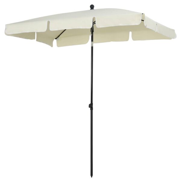 Outsunny Gartenschirm beige Aluminium B/H/L: ca. 125x235x200 cm – Bild 4