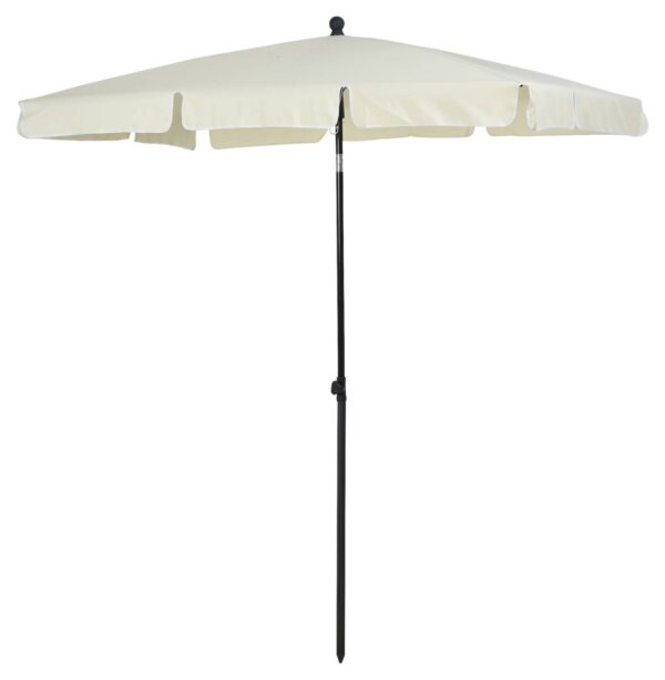 Outsunny Gartenschirm beige Aluminium B/H/L: ca. 125x235x200 cm – Bild 5