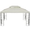 Outsunny Ersatzdach creme Polyester-Mischgewebe B/L: ca. 300x400 cm – Bild 2