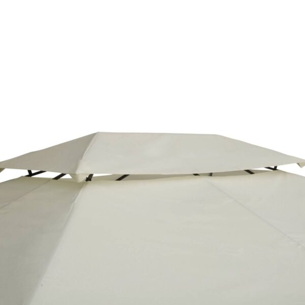 Outsunny Ersatzdach creme Polyester-Mischgewebe B/L: ca. 300x400 cm – Bild 3