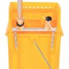 HOMCOM Putzwagen gelb Kunststoff B/H/T: ca. 63x67x27 cm HOMCOM Putzwagen gelb Kunststoff B/H/T: ca. 63x67x27 cm – Bild 4