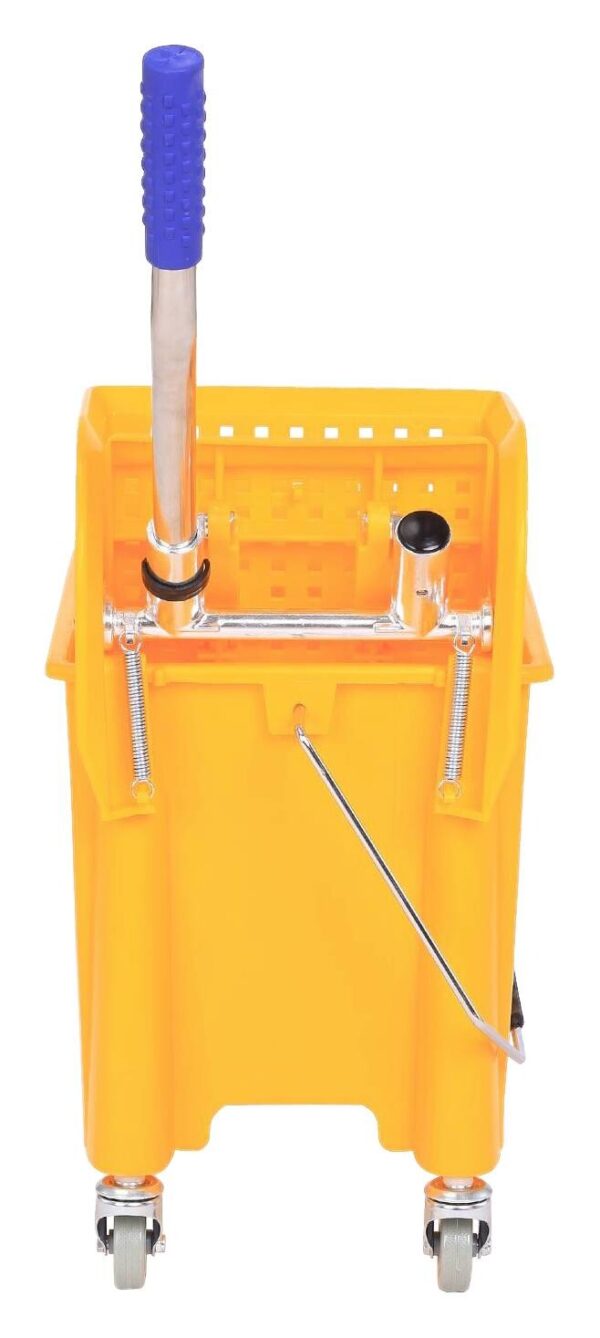 HOMCOM Putzwagen gelb Kunststoff B/H/T: ca. 63x67x27 cm HOMCOM Putzwagen gelb Kunststoff B/H/T: ca. 63x67x27 cm – Bild 4