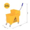 HOMCOM Putzwagen gelb Kunststoff B/H/T: ca. 63x67x27 cm HOMCOM Putzwagen gelb Kunststoff B/H/T: ca. 63x67x27 cm – Bild 5