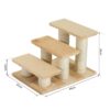 PawHut Katzentreppe beige Spanplatte B/H/L: ca. 35x34x45 cm PawHut Katzentreppe beige Spanplatte B/H/L: ca. 35x34x45 cm – Bild 2