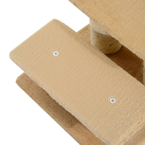 PawHut Katzentreppe beige Spanplatte B/H/L: ca. 35x34x45 cm PawHut Katzentreppe beige Spanplatte B/H/L: ca. 35x34x45 cm – Bild 3