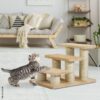 PawHut Katzentreppe beige Spanplatte B/H/L: ca. 35x34x45 cm PawHut Katzentreppe beige Spanplatte B/H/L: ca. 35x34x45 cm – Bild 4