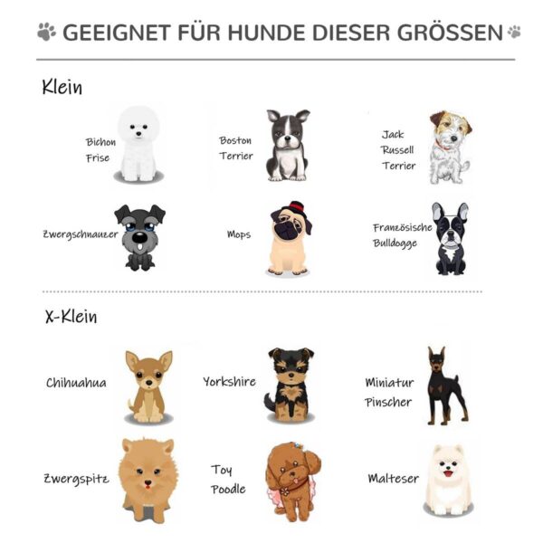 PawHut Hundetreppe grau Kunstleder B/H/L: ca. 39x20x42 cm – Bild 4