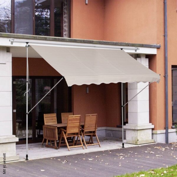 Outsunny Klemm-Markise beige B/H/L: ca. 300x280x150 cm Outsunny Klemm-Markise beige B/H/L: ca. 300x280x150 cm – Bild 3
