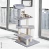PawHut Kletterbaum beige Spanplatte B/H/L: ca. 48x101x48 cm – Bild 2