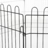 PawHut Freilaufgehege schwarz Metall B/H: ca. 71x61 cm – Bild 2