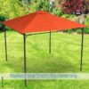 Outsunny Ersatzdach orange Polyester-Mischgewebe B/L: ca. 300x300 cm – Bild 2