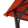 Outsunny Ersatzdach orange Polyester-Mischgewebe B/L: ca. 300x300 cm – Bild 5