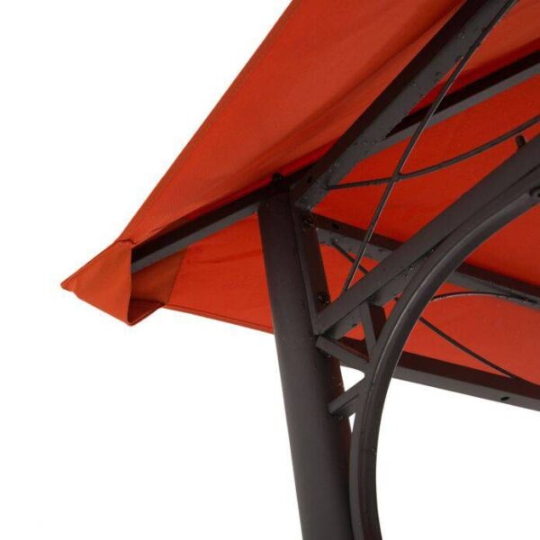 Outsunny Ersatzdach orange Polyester-Mischgewebe B/L: ca. 300x300 cm – Bild 5