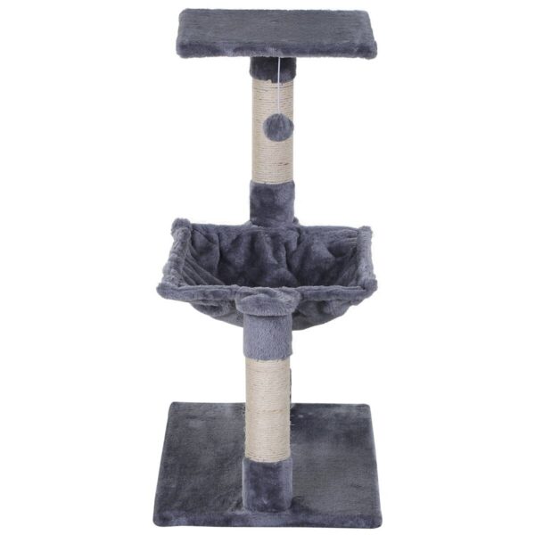 PawHut Katzenbaum grau Spanplatte B/H/L: ca. 36x70x50 cm – Bild 2