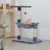 PawHut Katzenbaum grau Spanplatte B/H/L: ca. 36x70x50 cm – Bild 3