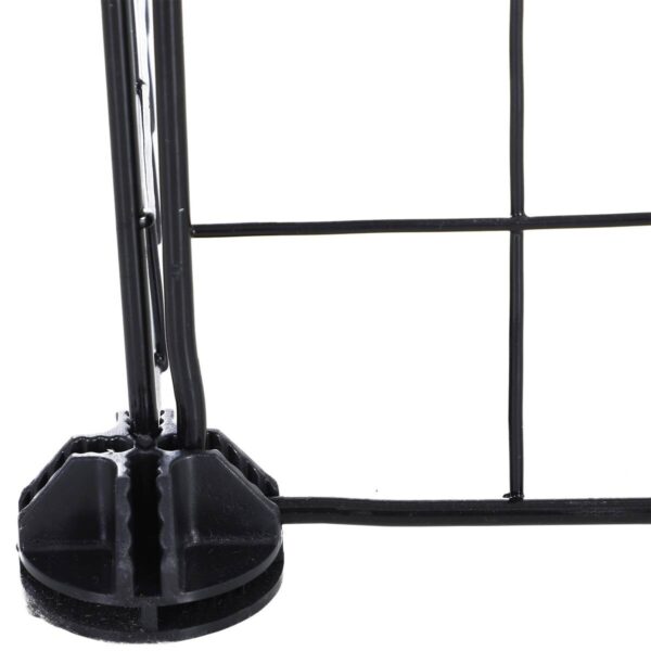 PawHut Laufgitter schwarz Metall B/H/L: ca. 73x73x146 cm – Bild 3