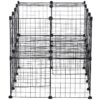 PawHut Laufgitter schwarz Metall B/H/L: ca. 73x73x146 cm – Bild 4