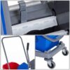 HOMCOM Wischwagen blau Metall B/H/T: ca. 45x92x45 cm HOMCOM Wischwagen blau Metall B/H/T: ca. 45x92x45 cm – Bild 2
