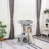 PawHut Kratzbaum hellgrau Spanplatte B/H/L: ca. 39x83x59 cm – Bild 5