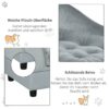 PawHut Hundesofa hellblau Holz B/H/T: ca. 76x42x45 cm PawHut Hundesofa hellblau Holz B/H/T: ca. 76x42x45 cm – Bild 2