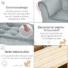 PawHut Hundesofa hellblau Holz B/H/T: ca. 76x42x45 cm PawHut Hundesofa hellblau Holz B/H/T: ca. 76x42x45 cm – Bild 3