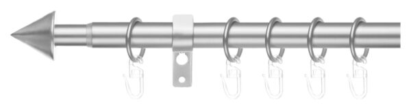 LICHTBLICK Gardinenstange Kegel Chrom Metall D: ca. 2 cm ausziehbar von ca. 130 bis 240 cm 1.0 Läufe LICHTBLICK Gardinenstange Kegel Chrom Metall D: ca. 2 cm ausziehbar von ca. 130 bis 240 cm 1.0 Läufe – Bild 5