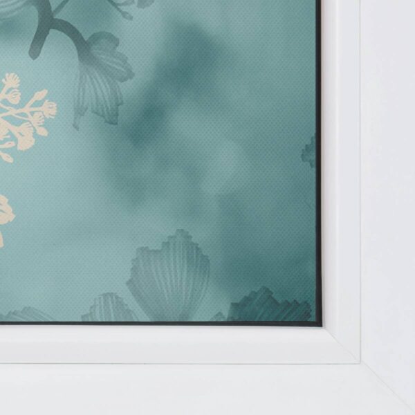 LICHTBLICK Fensterfolie Aqua Floral Floral Aqua Floral blau B/L: ca. 100x180 cm – Bild 4